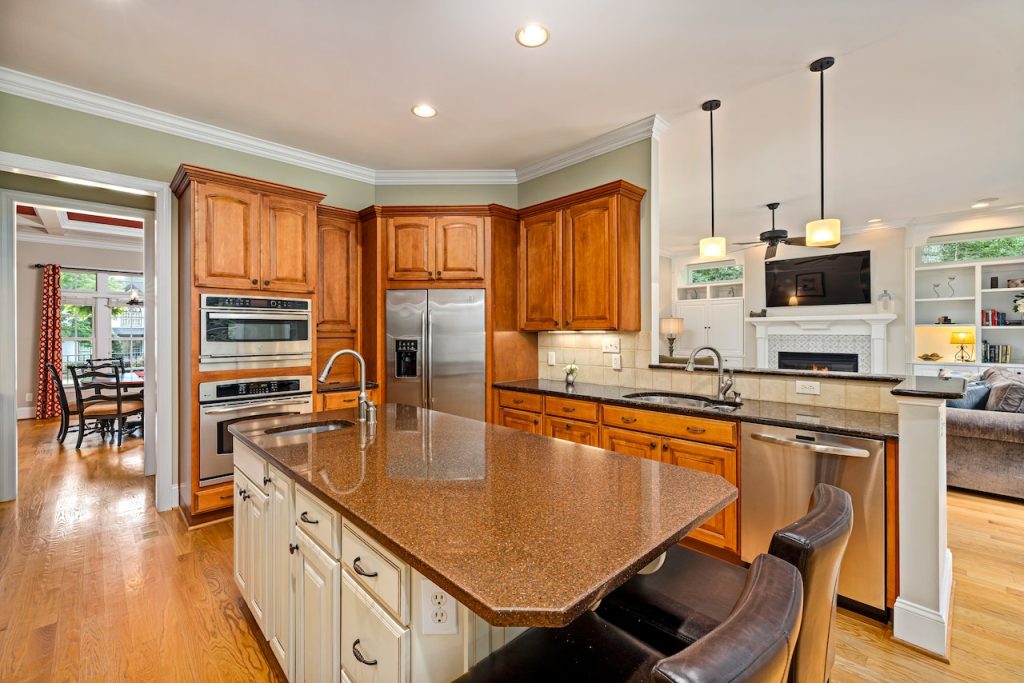 A home’s kitchen