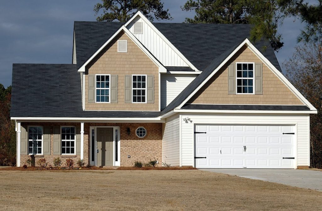 A picture of a two-story home